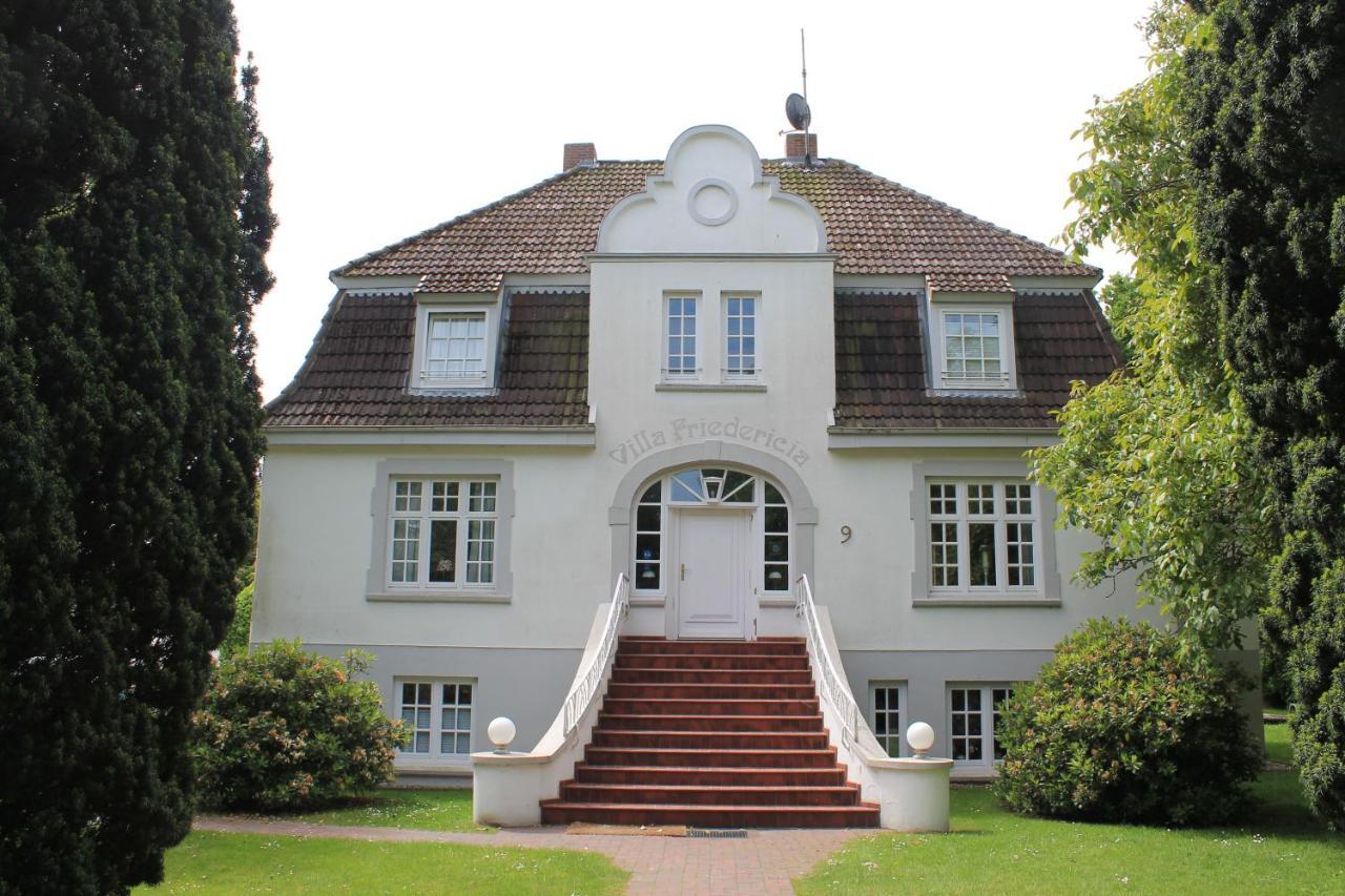 Villa Friedericia, Wohnung 3-Hochparterre Links Wyk auf Föhr エクステリア 写真