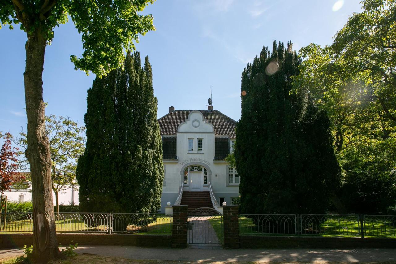 Villa Friedericia, Wohnung 3-Hochparterre Links Wyk auf Föhr エクステリア 写真